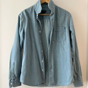 Club Monaco Blue Casual Button Down Shirt